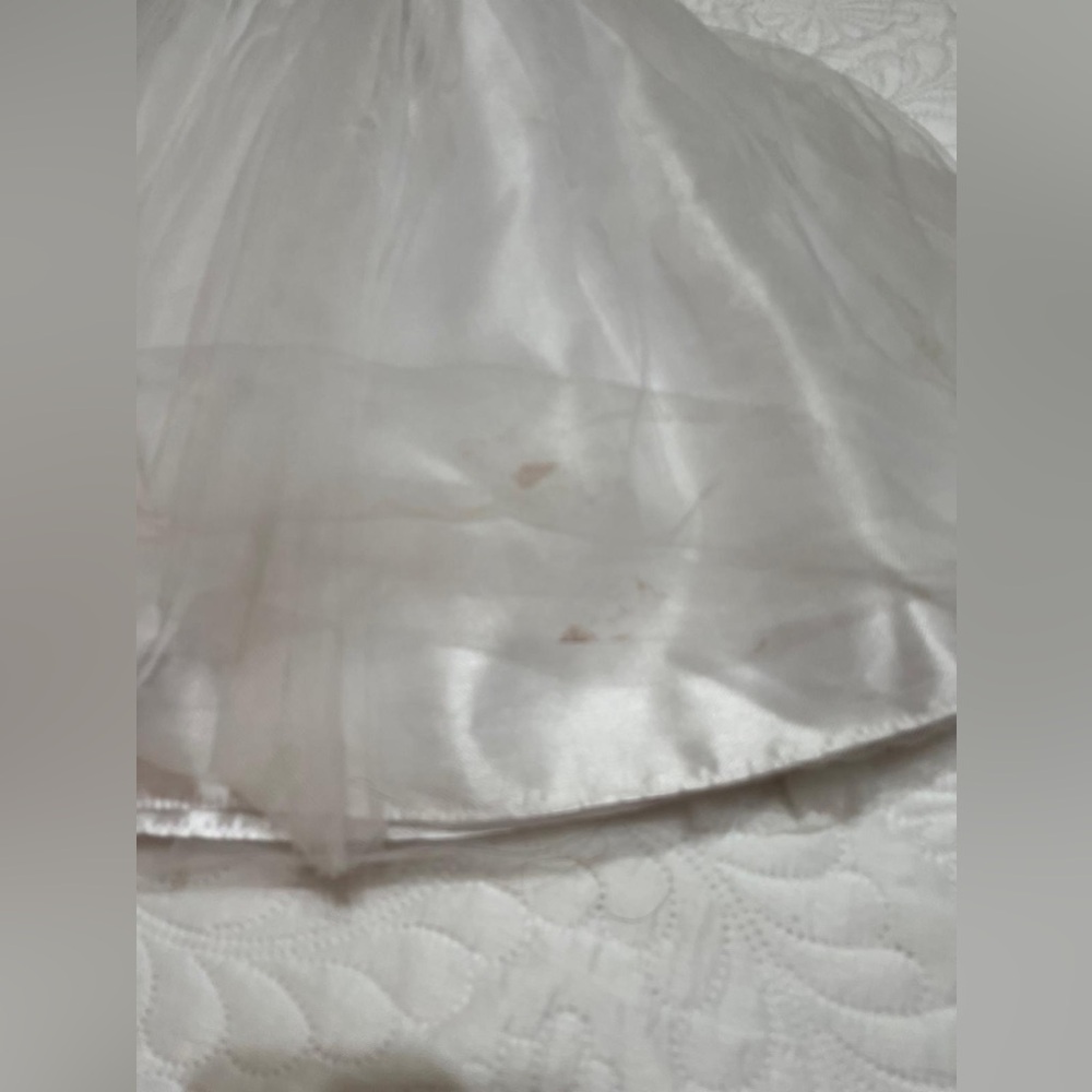 David's Bridal White Gown For Girl - Picture 6 of 16
